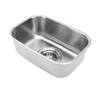 Luocute Drop in Bar Sink, 12.6x8.66x4.72in 304 Stainless Steel Single Bowl Kitchen Sink Undermount Brushed Finish with Drain Kit, for Cars Boats RVs Yachts