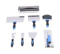Luocute Drywall Hand Tool Kit, 14 Inch Mud Pan for Wall Taping Spreading Painting, Drywall Spatula Set Stainless Steel Scraper Shovel Plastering Trowel