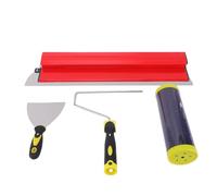Luocute Drywall Skimming Set, 24in and 9in Composite Roller for Smoothing Wallboard, with Extension Handle for Ceiling and Wall Finishing