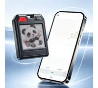 Luocute E-Ink Smart Item Finder with Separation Alert and QR Search | Custom DIY Ink Screen, Works with Find My & Find Hub, BT Key Finder, Anti-Lost Tracker for Pet, Luggage, Travel