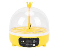 Luocute Egg Incubator, Compact Automatic Egg Turner with Humidity Temperature Control Portable Mini Incubator 360 Degree Clear Window for Hatching