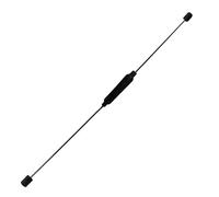 Luocute Elastic Fitness Bar, High Frequency Vibration Workout Stick for Core Strength Training and Muscle Exercise, with Detachable Design for Home Gym Storage (Black)