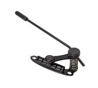 Luocute Electric Guitar Bridge Vibrato Tailpiece Tremolo and Roller Guitar Bridge, Replacement for Les Trems II Les Paulss SG Black Color Tremolo Stop Bar