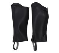 Luocute Equestrian Half Chap, 2pcs Microfiber Adult Horse Riding Half Chap with Zipper for Secure, Equestrian Protective Gear Comfortable Leg Support and Year Round Riding Training (2XL)