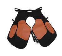 Luocute Equine Farrier Apron, Adjustable Horse Grooming Protective Apron with PU Split Leather Coating, 2 Front Pockets, Lightweight Ergonomic Design for Hoof Trimming Horseshoeing