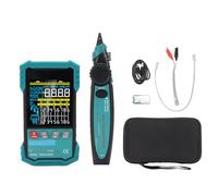 Luocute Ethernet Cable Tester Multifunctional Wire Tester, Digital Cable Scanning, Port Flashing, Cable Length Testing and LED Light with Rechargeable Battery, Network Cable Test for