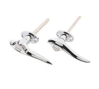 Luocute Exterior Door Handle, Car Outside Door Locking Handles with 4 Keys Replacement for Model 18 40, Car Outside Locking Chrome Plated Aluminum Exterior Tools