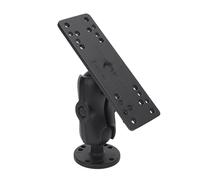 Luocute Fish Finder Mount, High Strength C Type 1.5 Inch Ball Head Long Arm Marine Electronics Mount, Compatible with Drill Base T Bolt (8.7cm / 3.4in Aluminum Alloy Rod)