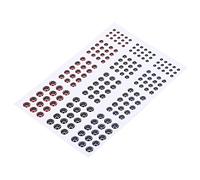 Luocute Fishing Lure Eyes, 183Pcs 3D Lifelike Artificial Fish Eyes Fishing Hook Crafts, Plastic Decoy Accessories with Firm Grip for Bait Making Fly Tying Crafts Gifts (12.5 * 8CM)