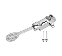 Luocute Floor Mount Single Pedal Valve, Stainless Steel Touchless Foot Pedal Water Valve with Automatic Shut Off for Kitchen Bathroom Hospital