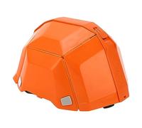 Luocute Foldable Helmet, High Strength Plastic Safety Hard Hat with Adjustable Head Circumference 47-62cm, for Outdoor Work Sports Travel Emergency Disaster Avoidance (Orange)