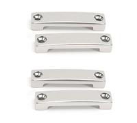 Luocute Footman Loop, 4 Pack 42mm Marine Grade Tie Down Pad Eyes with Screws for Kayak Boat Marine Strap Canopy Cover Buggy Trailer