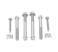 Luocute Front Lower Control Arm Bolt Kit 13859, High Strength Steel Hardware Replacement for Suspension Repair, with Precise Control and Wheel Alignment, for 1500 2500 3500
