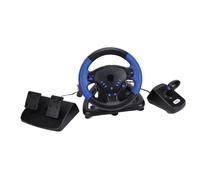 Luocute Gaming Steering Wheel, Dual Motor Force Feedback Racing Wheel with High Speed Brushless Servo Motor, 135 Degree Turn Angle and Non Linear Brake Pedal, for PC for for