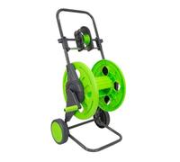 Luocute Garden Hose Reel Cart, Premium Iron and Plastic Construction with Hose Guide Device and 2 Wheels, for Home Car Washing Gardening Lawn Watering