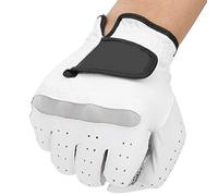 Luocute Glove Men, Right Hand Premium Leather with AntiSlip Granules and Elastic Polyurethane Fiber, Hook Loop Design for Stable Swing and Comfortable Grip (23 Size)