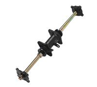 Luocute Go Kart Rear Axle Kit, 31in Go Kart Rear Live Axle with Frame Fixing Bracket and 4 Bolts Hub Flanges Cylinder Calipers Replacement for ATV Off Road Vehicles Drift Tricycle