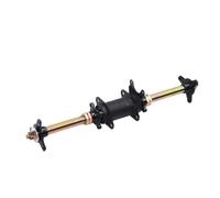 Luocute Go Kart Rear Live Axle, 610mm Steel Alloy Rear Axle with Sprocket Holder Brake Disc Holder Hub Flange, Suitable for ATV Drift Trike