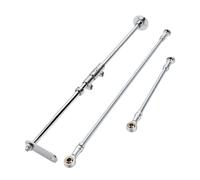 Luocute Go Kart Steering Kit, Front Steering Wheel Assembly Modification Kit with High Strength Steel Alloy Gear Rack and Tie Rod, for 168ml Go Kart ATV UTV DIY