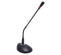 Luocute Gooseneck Condenser Microphone Cardioid for Desk Lectures | Flexible Arm Length, XLR 48V Powered, Lectern Speech, Podium Conferencing, One Touch Mute