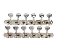 Luocute Guitar Tuning Key, 12 String Zinc Alloy Machine Head Tuners with Anti-Slip Gears, Acoustic Classical Guitar Tuning Keys for Acoustic Electric String Pegs