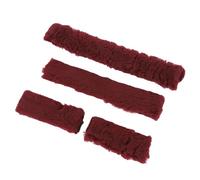 Luocute Halter Fleece Cover Set for Horse Protecting, Hook and Loops Long Plush Breathable Soft Horse Halter Protective Cover for Training, Horse Halters Covers Replacement