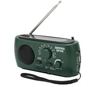 Luocute Hand Crank Radio, Emergency NOAA Weather Radio with AM FM Solar Power, Flashlight, USB Charger, 800mAh Battery for Outdoor Survival Gear Emergency Supplies