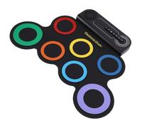 Luocute Hand Roll Electronic Drum, 7 Pad Kids Drum Set with Built in Stereo Speaker and Rechargeable Design, Portable Roll Up Druming Kit for Boys Girls Birthday Gift