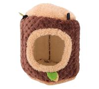 Luocute Hanging Hideout Hamster Cage, with Thick Plush Interior and Semi Closed Design for Small Animals Like Hamsters, Squirrels, Sugar Gliders