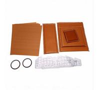 Luocute Heat Press Pillow Mat Kit, 4 Size Non Stick Reusable Pillows with 4 PTFE Sheets 2 Tapes 8 Rulers for DIY Sublimation Screen Printing Projects