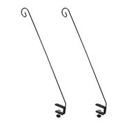Luocute Heavy Duty Deck Hook, 2pcs Extensible Adjustable Deck Hook for Hanging Bird Feeder, Plants, Suet Baskets,Wind Chimes,Lanterns and More, Fence Deck Hook Rail Hook Bird Feeder Hook