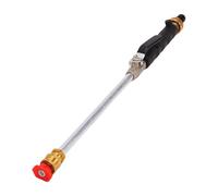 Luocute High Pressure Power Washer Wand, 5 Interchangeable Nozzle Tips for Gutter Car Cleaning, Gutter Cleaner Attachment Kit with Aluminum Copper Anti Rust Construction