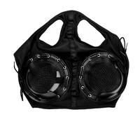 Luocute Horse Eye Cover, Wind Proof Sand Proof Breathable Comfortable Mesh Half Cover for Racing Equipment, with Adjustable Walking Posture and Unrestricted Head Movement (Black)