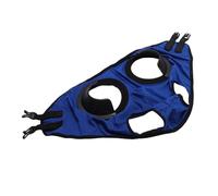 Luocute Horse Mask Full Cup Blinker Hood, Adjustable Polyester Mask for Racing Eye Injuries Reduce Distractions, PU Leather Sand Proof Breathable Horse Eye Blinder Racing Goggles (Blue)