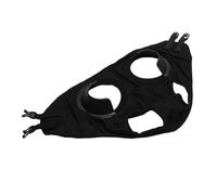 Luocute Horse Mask Full Cup Blinker Hood, Adjustable Polyester Mask for Racing Eye Injuries Reduce Distractions, PU Leather Sand Proof Breathable Horse Eye Blinder Racing Goggles (Black)