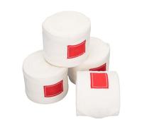 Luocute Horse Poloing Wraps, 9.8FT Soft Fleece Poloing Wraps Equestrian Leg Bandage Set of 4 Packs, Protective Equestrian Leg Bandages Versatile for Horse Supplies (White)