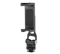 Luocute Hot Shoe Phone Mount, 360 Degree Rotation Tripod Phone Holder with High Elasticity Spring and Dual Cold Shoe for Camera Video Live Streaming