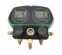 Luocute HVAC Digital Pressure Gauges, 90 Refrigerants Database, Accurate Diagnostics, Overload Limit: 10MPa, Made with Rubber, Explosion Proof Hoses, ABS, Aluminum Alloy Material