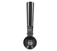 Luocute Ice Cream Scoop Stainless Steel with Trigger for Kitchen (Black) | Ergonomic Grip, Non Stick Spring Release, Multipurpose Fruit Baller, Dishwasher Safe, Comfortable Handle