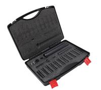 Luocute In Line Dowel Pin Puller Set 95400, SAE and Metric Collets, Efficient Removal Tool for Stubborn Dowel Pins, with Air Ratchet Compatibility, for Automotive Mechanical Equipment