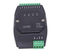 Luocute Industrial Isolated 485 Hub, Expands 4 Port RS485 Master to Slave Connections with Optical Isolation, for Data Acquisition Gateways Smart Instrument Monitoring