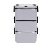 Luocute Insulated Lunch Box 2100ml, 3 Layer 304 Stainless Steel (Gray)