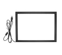 Luocute Interactive Infrared IR Touch Screen Overlay Frame Freedriver, Design for Touch TV Touch Monitor Interactive White Board, Touch Frame USB Interface Plug and Play for Whiteboards