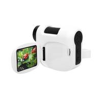 Luocute Kids Handheld Microscope, 100-1600X Magnification with Foldable Color Screen for Observation Research Study, Portable Digital Microscope with Built in 500mAh Battery (Black and White)