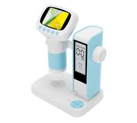 Luocute Kids Microscope, 1080P HD Portable Digital Microscope with 2in Screen and Adjustable LED Light, Handheld Desktop 2 in 1 STEM for Children Ages 3 to 8