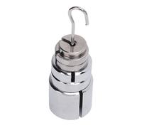 Luocute Lab Slotted Mass Set Chrome Plated Steel 200 50 20 10 G | Accuracy ±2% for Balancing Tests, Includes Hanger and Storage Box, for Classroom Research, Pressure and Force Experiments