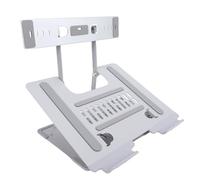 Luocute Laptop Display Screen Stand, Adjustable Height Angle Tilt Portable Foldable Metal Stand with Extender Tray, Fit for EM116 EM1411 EM1332 EM1412