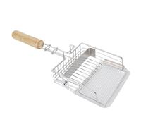 Luocute Large Metal Cat Litter Box Scoop, Fine Holes Kitten Box Cleaner, Built with Pine Wood Iron Material, Easy Filter Cat Litter, Sturdy Robust Scooper with Push and Pull