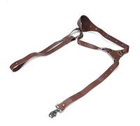 Luocute Leather Camera Strap for Camera, Professional Single Leather Harness Adjustable Shoulder Strap Quick Releases Gear DSLR DV, Cam Accessories for (Brown-left shoulder)