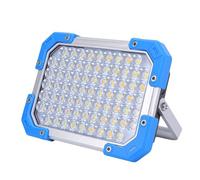 Luocute LED Work Light, Rechargeable Portable Flood Light with Various Modes IPX4 Water Proof Hooks and Handheld Design for Camping Fishing Car Repair Workshop Emergency (F023-1 (73xLED Version))